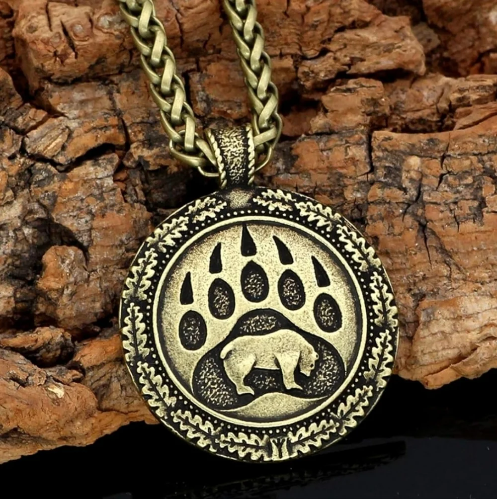 Bear Paw Pendant Necklace
